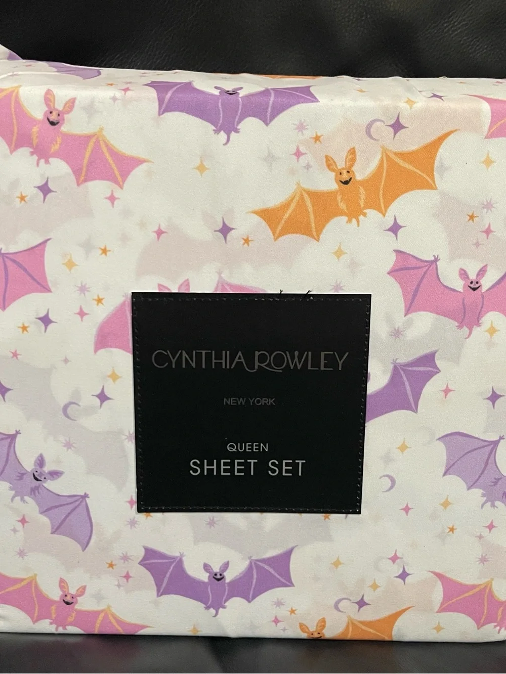 Halloween CYNTHIA ROWLEY Happy Bats Queen Sheet Set